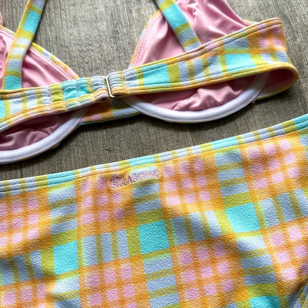 π₯π₯BILLABONG - CHECK PLEASE EMMA UNDERWIRE LOWRIDER BIKINI SETπ₯π₯ - Picture 10 of 10